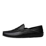 Fashion Genuine Leather Men's Casual Slip on Loafers