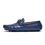 Fashion Slip-On Genuine Leather Men's Boat Driving Shoes Loafers