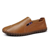 Fashion Casual Genuine Leather Breathable Slip on Men's Loafers