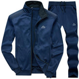 Men's Tracksuits Solid Color Sportswear Autumn(Men's Jacket + Pants) Casual 2 Piece Set