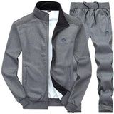 Men's Tracksuits Solid Color Sportswear Autumn(Men's Jacket + Pants) Casual 2 Piece Set