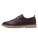 British Retro Leather Lace Up Men's Casual Shoes