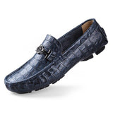 Plus Size Genuine Leather Men's Driving Shoes Loafers