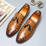 Fashion Tassel PU Leather Formal Wedding Men's Dress Shoes