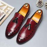 Fashion Tassel PU Leather Formal Wedding Men's Dress Shoes