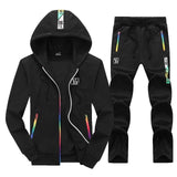 Men's 2 Piece Sets (Tracksuits Hooded + Pants) Casual Tracksuit Sportswear