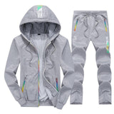 Men's 2 Piece Sets (Tracksuits Hooded + Pants) Casual Tracksuit Sportswear