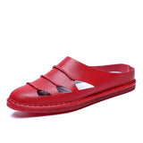 British Style Genuine Leather Beach Summer Men's Casual Sandals