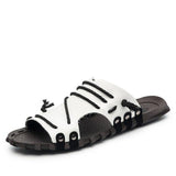 Fashion Breathable Leather Men's Casual Beach Sandals Slippers