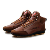 Men's Boots Hot Sale Spring Autumn Leather Lace-Up Ankle Boots