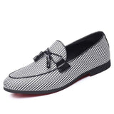 Fashion Canvas Formal Pointed Toe Men's Dress Shoes