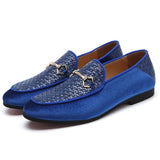 Fashion Woven Suede Leather Wedding Men's Dress Shoes