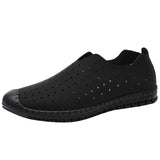 Fashion Hollow Round-toe Leather Men's Loafers