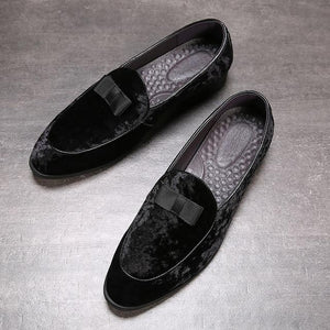 Luxury Suede Leather Formal Men's Loafers Dress Shoes