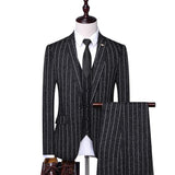 Men's stripe Tuxedos Formal Business Suits