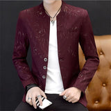 Men's Spring Autumn High Quality Fashions Suit  Casual Collar Trend Suits