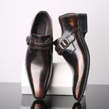 Luxury Cap Toe Oxfords Leather Men's Dress Shoes