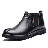 Men's Winter Warm With Fur Slip-on Ankle Boots