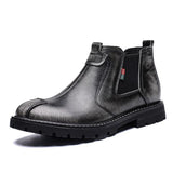 Men's Winter Warm With Fur Slip-on Ankle Boots