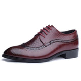 Men's Snakeskin Design Lace- Up Formal Dress Shoe