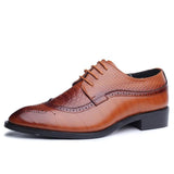 Men's Snakeskin Design Lace- Up Formal Dress Shoe