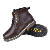Men's Boots-PLUS SIZE Warmest Genuine Leather Men's Snow Boots