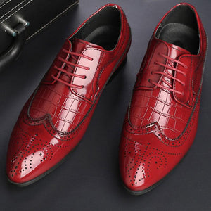 Fashion Pu Leather Oxford Men's Dress Shoes