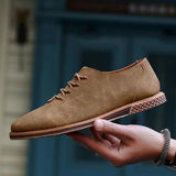 Genuine Leather Breathable Lace-up Handmade Men Shoes